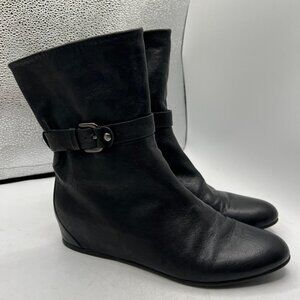 Stuart Weitzman Gather Slouchy Ankle Boots Size 7.5M